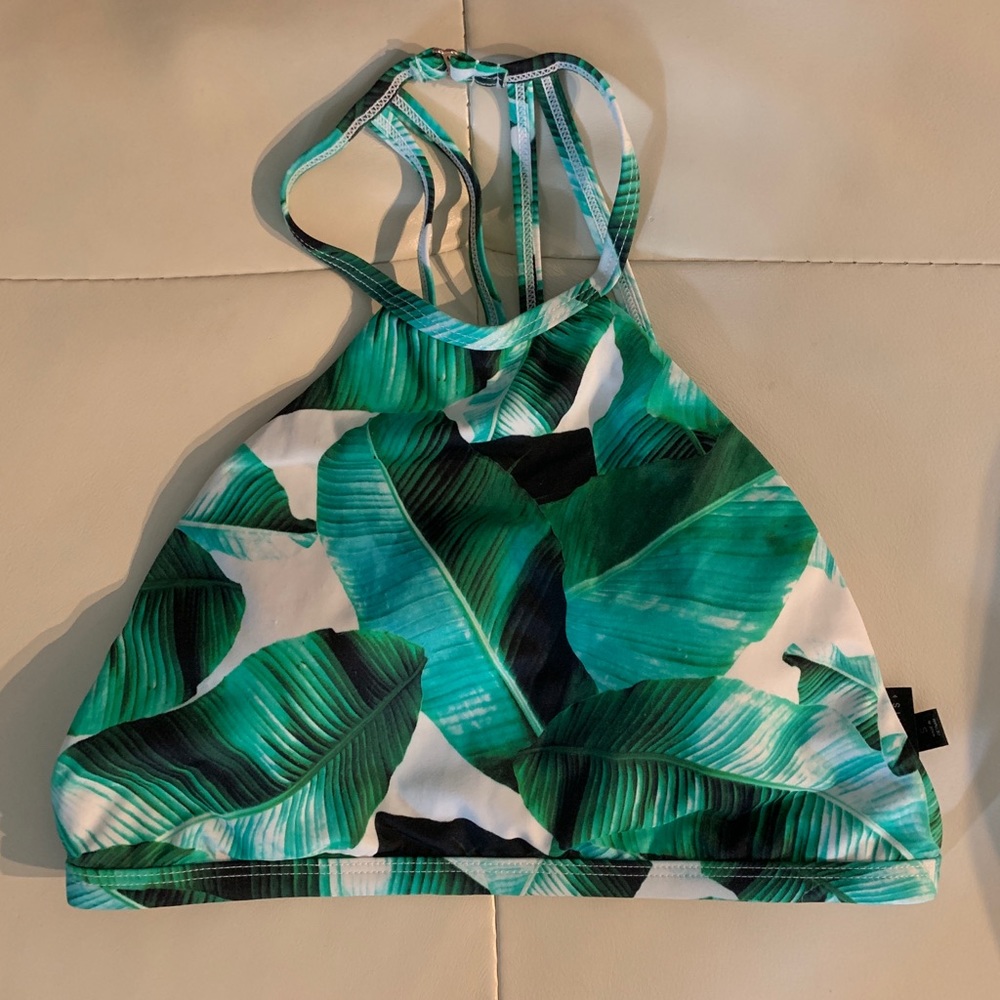 LA Hearts Tropical Bikini Top